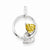 Sterling Silver Whiskey Quartz Diamond Pendant, Pendants for Necklace