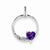 Sterling Silver Amethyst Diamond Pendant, Gorgeous Pendants for Necklace