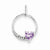 Sterling Silver Pink Amethyst Diamond Pendant, Classy Pendants for Necklace