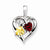 Sterling Silver Garnet, Citrine & Diamond Pendant, Pendants for Necklace