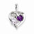 Sterling Silver Amethyst & Pink Amethyst & Diamond Pendant, Pendants for Necklace