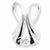Sterling Silver CZ Slide Pendant, Pendants for Necklace