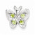 Sterling Silver Peridot & Diamond Pendant, Appealing Pendants for Necklace
