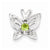 Sterling Silver Peridot & Diamond Pendant, Dazzling Pendants for Necklace