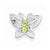 Sterling Silver Peridot & Diamond pendant, Exquisite Pendants for Necklace