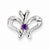 Sterling Silver Amethyst & Diamond Pendant, Gorgeous Pendants for Necklace