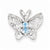Sterling Silver Blue Topaz & Diamond Pendant, Alluring Pendants for Necklace