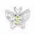 Sterling Silver Peridot & Diamond Pendant, Appealing Pendants for Necklace