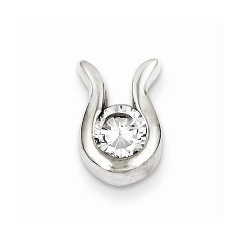 Sterling Silver CZ Pendant, Classy Pendants for Necklace