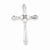 Sterling Silver Rhodium Plated Diamond FWC Pearl Cross pendant, Stylish Pendants for Necklace