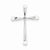 Sterling Silver Rhodium Plated Diamond FWC Pearl Cross pendant, Classy Pendants for Necklace