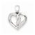 Sterling Silver Diamond Heart Pendant, Appealing Pendants for Necklace