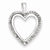 Sterling Silver Diamond Heart Pendant, Alluring Pendants for Necklace