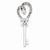 Sterling Silver Diamond Heart Key pendant, Beautiful Pendants for Necklace
