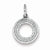 Sterling Silver Diamond Circle pendant, Adorable Pendants for Necklace