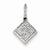 Sterling Silver Diamond Square pendant, Delightful Pendants for Necklace