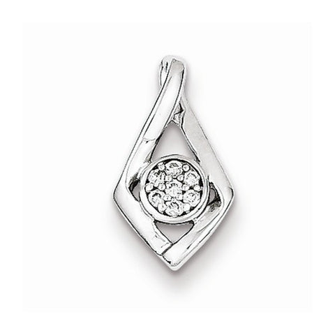 Sterling Silver Diamond Fashion pendant, Alluring Pendants for Necklace
