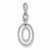 Sterling Silver Diamond Oval pendant, Appealing Pendants for Necklace