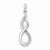 Sterling Silver Diamond Figure 8 Pendant, Quality A (G-I Color, SI2 Clarity)
