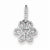 Sterling Silver Diamond Flower pendant, Delightful Pendants for Necklace