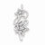 Sterling Silver Rhodium Plated Diamond Double Star Pendant, Pendants for Necklace