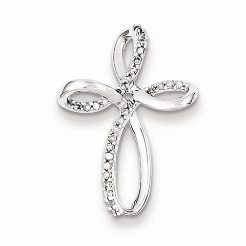 Sterling Silver Diamond Cross pendant, Stylish Pendants for Necklace