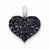 Sterling Silver Diamond & Sapphire Heart pendant, Pendants for Necklace