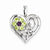 Sterling Silver Amethyst & Peridot Diamond Pendant, Pendants for Necklace