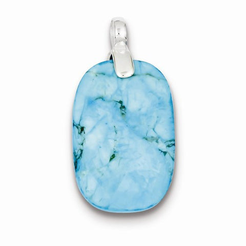 Sterling Silver Turquoise Pendant, Pendants for Necklace