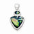 Sterling Silver Abalone Shell Pendant, Pendants for Necklace