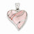 Sterling Silver Pink Stone Heart Pendant, Pendants for Necklace