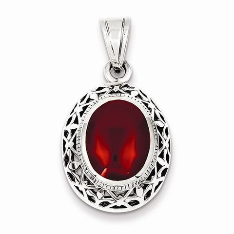 Sterling Silver Carnelian Pendant, Pendants for Necklace