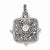 Sterling Silver Marcasite and CZ Pendant, Pendants for Necklace