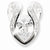Sterling Silver CZ Slide Pendant, Exquisite Pendants for Necklace