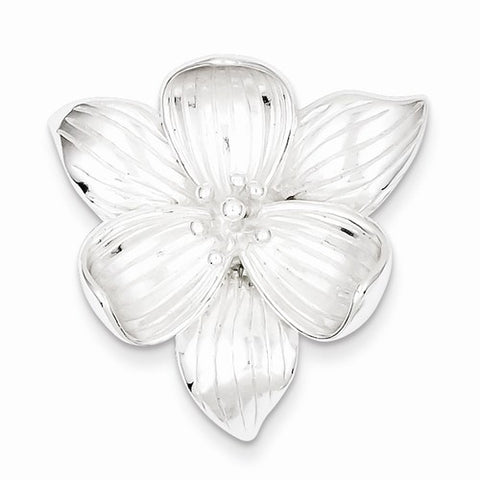 Sterling Silver Flower Pendant, Appealing Pendants for Necklace