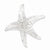 Sterling Silver Fancy Starfish Pendant, Pendants for Necklace