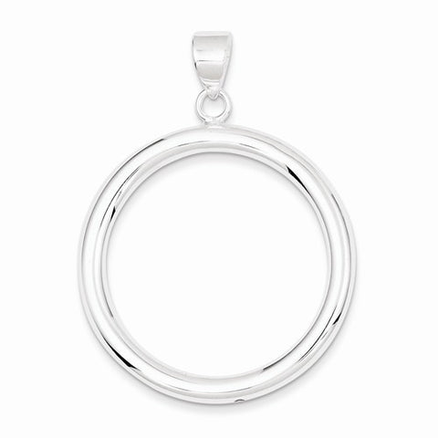 Sterling Silver Circle Pendant, Delightful Pendants for Necklace