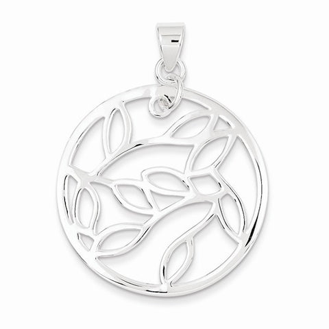 Sterling Silver Fancy Round pendant, Exquisite Pendants for Necklace