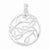 Sterling Silver Fancy Round pendant, Exquisite Pendants for Necklace