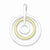 Sterling Silver & Vermeil Circle Pendant, Pendants for Necklace