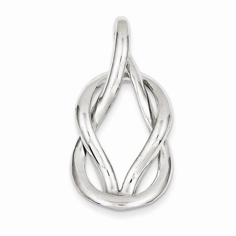 Sterling Silver Fancy Slide Pendant, Lovely Pendants for Necklace
