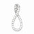 Sterling Silver CZ Fancy pendant, Adorable Pendants for Necklace