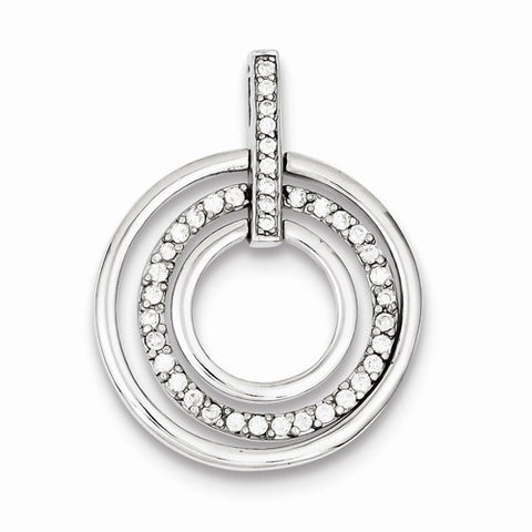 Sterling Silver CZ Fancy pendant, Dazzling Pendants for Necklace