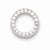 Sterling Silver CZ Round pendant, Beautiful Pendants for Necklace