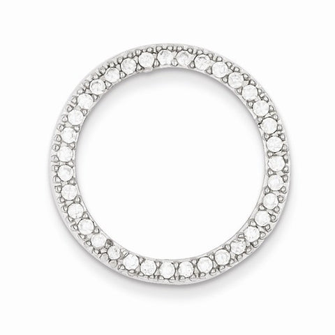 Sterling Silver CZ Round pendant, Delightful Pendants for Necklace