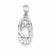 Sterling Silver CZ Fancy pendant, Pendants for Necklace