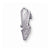Sterling Silver CZ Dress Shoe Pendant, Pendants for Necklace