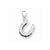 Sterling Silver Horseshoe CZ Pendant, Pendants for Necklace