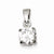 Sterling Silver CZ Pendant, Classy Pendants for Necklace