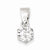 Sterling Silver CZ Pendant, Alluring Pendants for Necklace